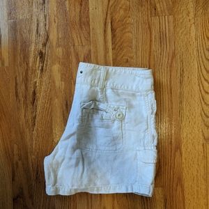 Hei Hei Women's White Linen Shorts. Size 4